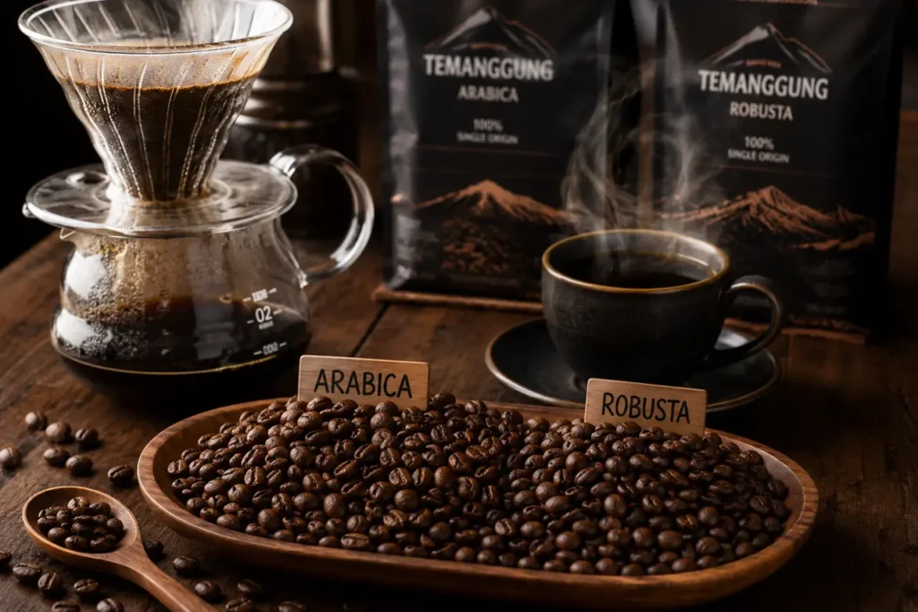 biji kopi temanggung terbaik arabika robusta setelah roasting