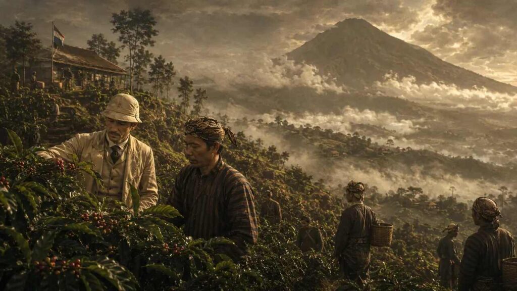 adegan era kolonial di perkebunan kopi Temanggung saat tanam paksa