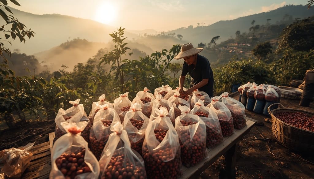 proses wine process kopi temanggung di perkebunan