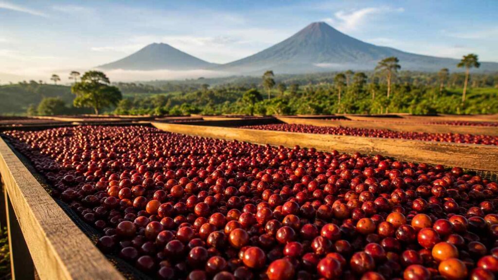 proses natural process kopi temanggung pengeringan ceri utuh